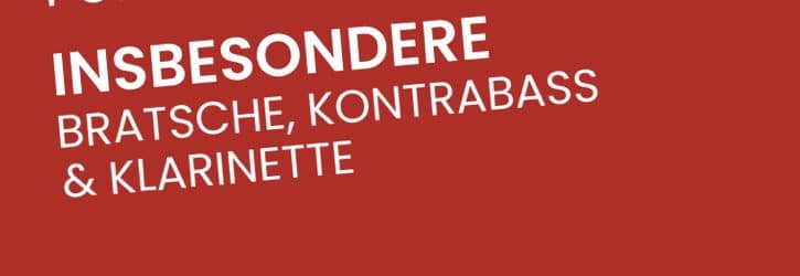 Probespiele fürs Wintersemester 25/26